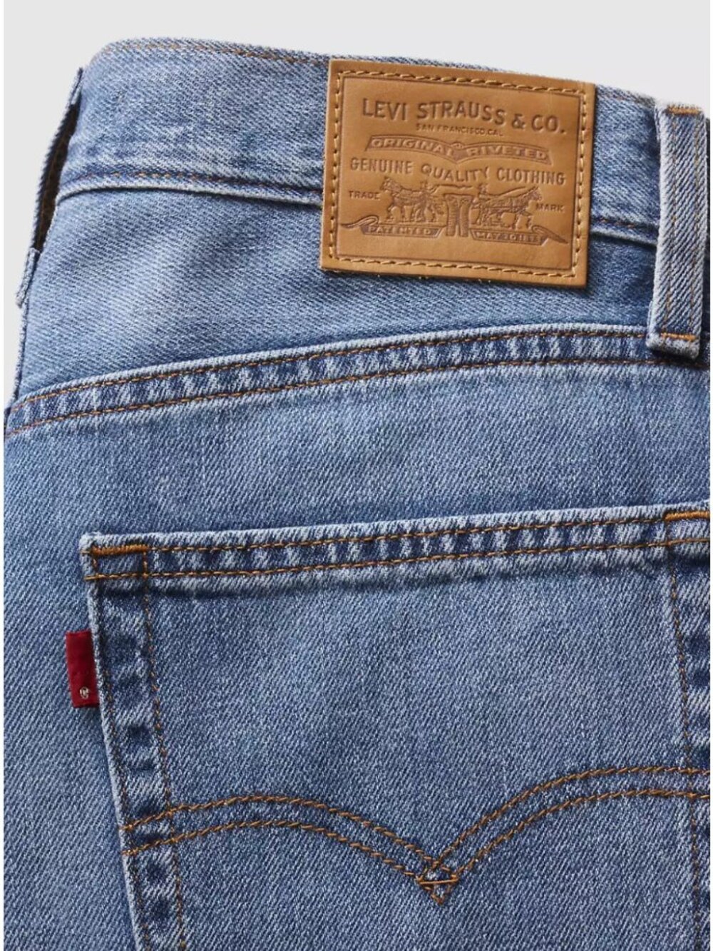 NEW Levi's Light Blue Straight Leg Jeans - Picture 7 of 8